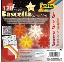 Bascetta, kit étoile, papier transparent avec instructions de bricolage