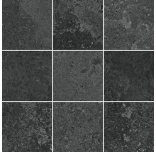 Neuf carreaux avec structure en pierre