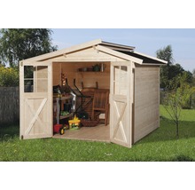 Gartenhaus weka 323 Gr.2 inkl. Fußboden 290 x 217 cm natur