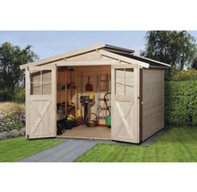 Gartenhaus weka 323 Gr.3 inkl. Fußboden 330 x 221 cm natur