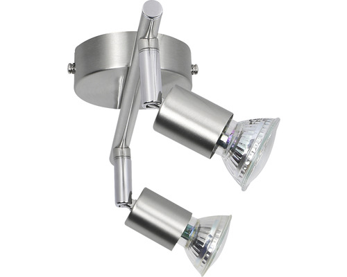 Deckenleuchte mit zwei Strahlern aus Metall