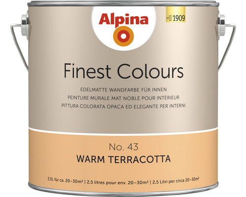 Peinture murale Alpina Feine Farben sans conservateur Architecture du soleil 2,5 l