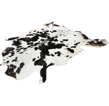 Peau de vache Glam 210 noir-blanc 135x165 cm (cuir véritable)-thumb-1