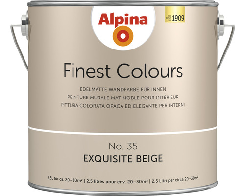 Peinture murale Alpina Feine Farben sans conservateur Berceau de l'arôme 2,5 l