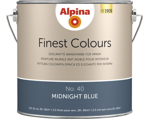 Peinture murale Alpina Feine Farben sans conservateur Musique de nuit céleste 2,5 l