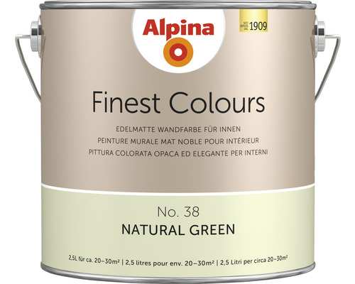 Peinture murale Alpina Feine Farben sans conservateur Essence de la nature 2,5 l