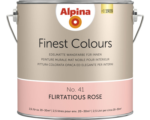 Peinture murale Alpina Feine Farben sans conservateur Sensualité coquette 2,5 l