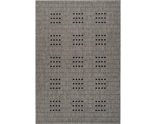 Tapis d'intérieur et d'extérieur Indonesia Malang taupe 120x170 cm Tapis avec motif géométrique