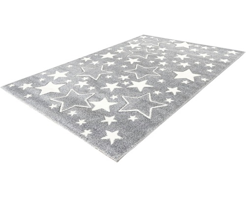 Grauer Teppich mit Sternmuster