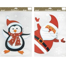 Autocollants de Noël avec des motifs de pingouin et de Père Noël
