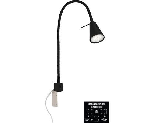 Lampe à pince LED pivotante avec options de montage