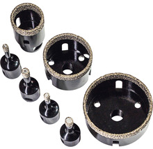 Jeu de 7 trépans diamant M14 pour meuleuse d'angle