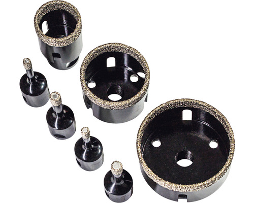 Jeu de 7 trépans diamant M14 pour meuleuse d'angle Jeu de 7 trépans diamant M14 pour meuleuse d'angle