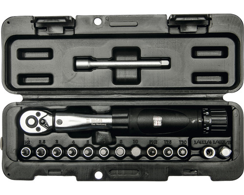 Kit de clé dynamométrique 1/4 WGB avec jeu d'embouts 2-24 Nm 1/4 -  HORNBACH Luxembourg