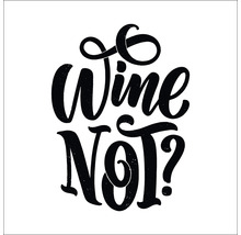 Schriftzug Wein Nicht?