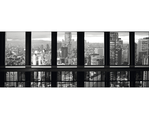 Tableau en verre View of Manhattan III 30x80 cm