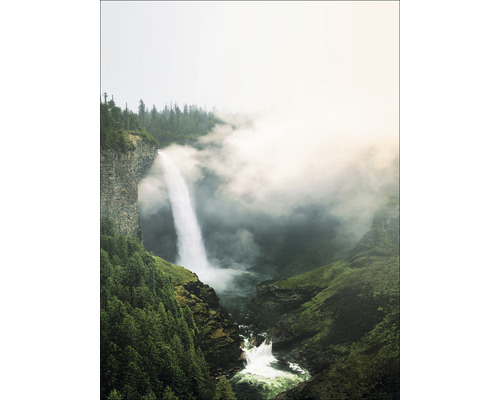 Tableau en verre Misty Waterfall I 60x80
