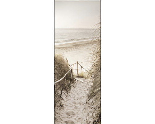Tableau en verre Nordic beach IV 30x80 cm