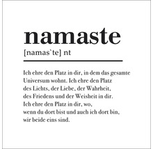 Glasbild Namaste II 20x20 cm
