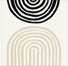 Conception abstraite en demi-cercle avec des formes en demi-cercle