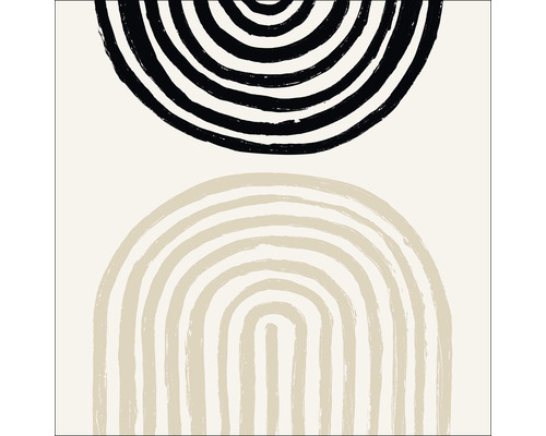 Conception abstraite en demi-cercle avec des formes en demi-cercle