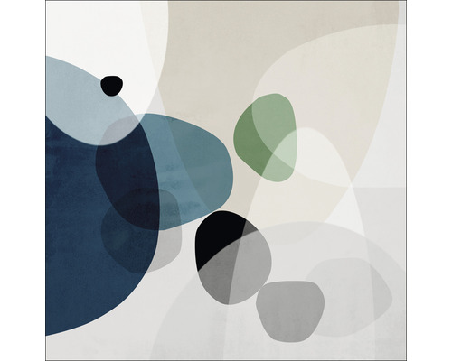 Abstrakte Wanddekoration mit geometrischen Formen