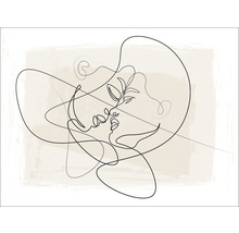 Illustration d''une femme avec un chapeau dans un style de dessin au trait