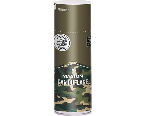 Peinture aérosol Maston Camouflage Reed Green RAL 6013 vert jonc 400 ml Bombe de peinture camouflage Maston