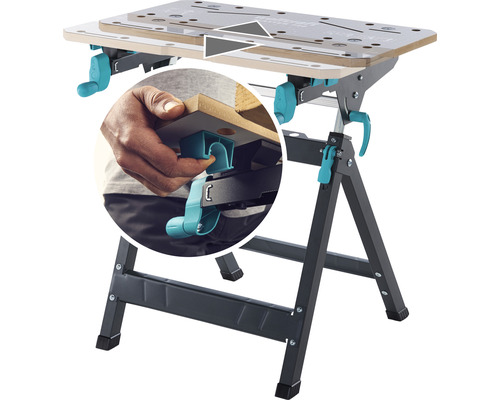 Établi Wolfcraft Master avec dispositif de serrage