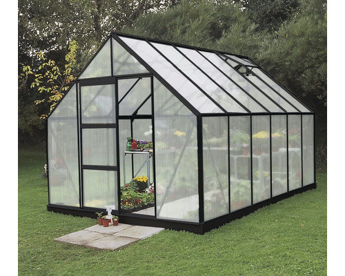 Serre Halls Universal 128 polycarbonate 6 mm 257 x 384 cm noir