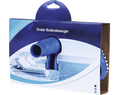 Ovaler Bodensauger in Verpackung für die Poolreinigung