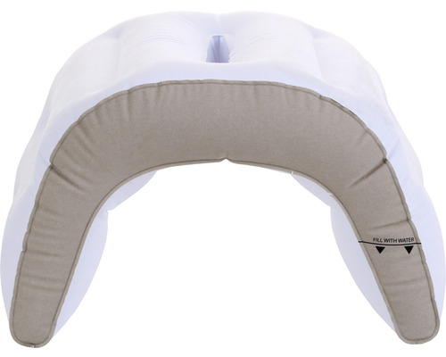 Aufblasbares Nackenkissen für Waschbecken mit Wasserkammer
