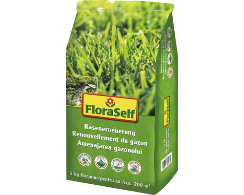 FloraSelf Rénovation de gazon Sac de 5 kg