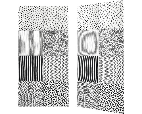 Rideau avec différents motifs