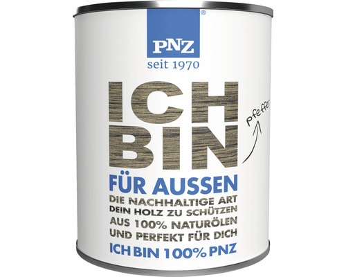 L'huile PNZ pour l'extérieur poivre 5 l PNZ Boîte de lasure pour bois Poivre pour l''extérieur