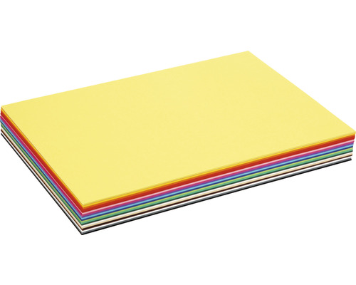 Pile de papier coloré