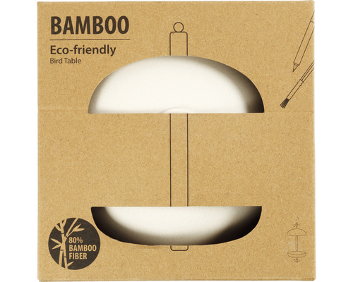 Mangeoire pour oiseaux en bambou