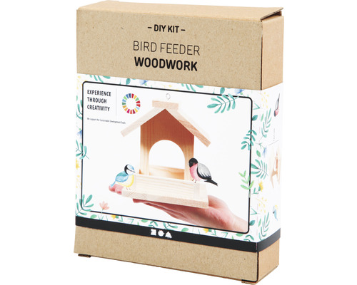 Kit de construction pour une cabane à oiseaux en bois