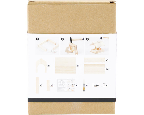 Emballage d''un kit de construction pour un nichoir