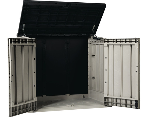 Offener Kunststoff Geräteschuppen zur Aufbewahrung von Gartengeräten