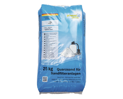 25 kg Quarzsand für Sandfilteranlagen