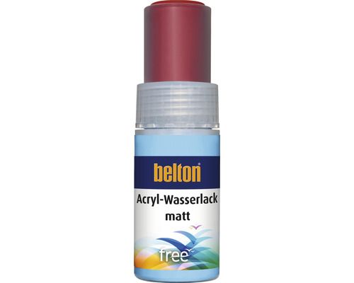 Stylo de retouche belton free mat RAL 3000 rouge feu 9 ml Belton Peinture acrylique à l''eau, aspect mat