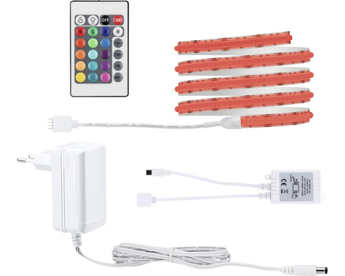 Kit de bande prêt à l'emploi SimpLED Full-Line COB Basis 1,5 m 12W 495 lm changement de couleur RGB 1260 LED revêtu 24 V