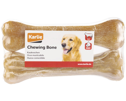 Friandises pour chiens KARLIE os à mâcher 16 cm 60-65 g 2 pièces friandises à mâcher