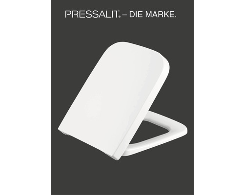 Abattant WC PRESSALIT Plan pour Geberit, anciennement Keramag Renova Plan blanc Abattant WC Pressalit