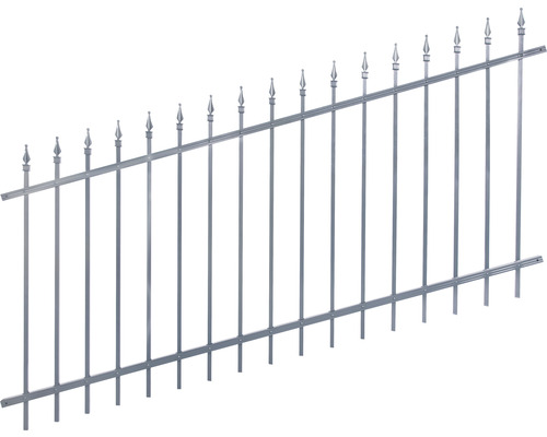 Ensemble de clôture ALBERTS Chaussee réglable à visser 4 x 1 m anthracite