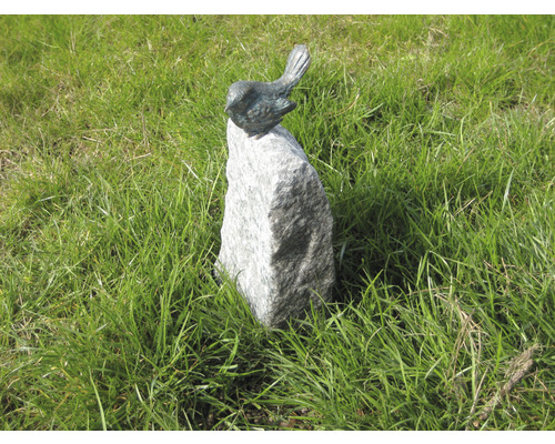Figurine de jardin Rottenecker oiseau sur granite