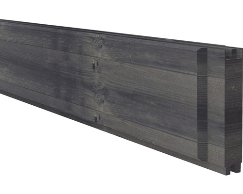 Planche Osmo pour clôture de protection sonore Forsdal 45 4,5 x 14,6 x 205 cm traité en autoclave par imprégnation gris