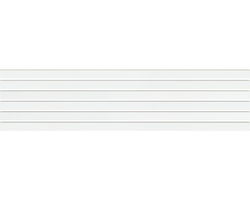 Profilé de clôture Osmo Alu-Fence Rhombus 180 x 45 cm blanc Planches à rainure et languette en format transversal