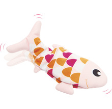 Poisson jouet en tissu avec motif